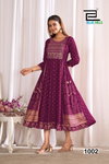 Sreeleela By Blue Hills Anarkali Gown With Classic Neck Embroidery Work Wholesale In India
